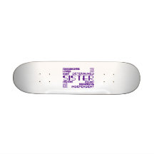 Modern Feminine Chic & Stylish Sisters Skateboard