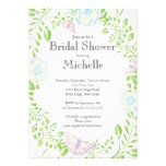 Modern Floral Butterfly Garden Bridal Shower Custom Invites
