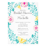 Modern Floral Butterfly Garden Bridal Shower Custom Invitations