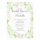Modern Floral Butterfly Garden Bridal Shower Announcements