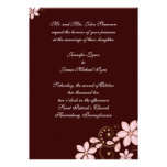 Modern Floral Invitation - Brown