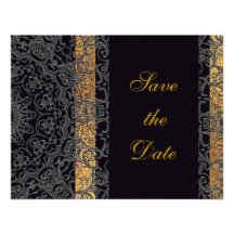 Modern Floral Lace Save the Date Bride Groom Chic Announcements