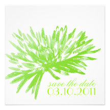 Modern Floral Save the Date Cards Custom Invites