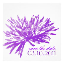 Modern Floral Save the Date Cards Invitation