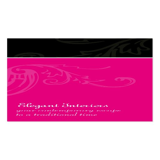 Modern Flourish [black] Business Cards