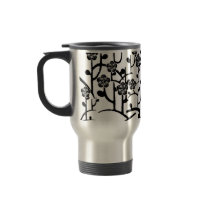 Modern Flowers Travel Mug