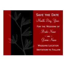 Modern Foliage "Save the Date" Postcard