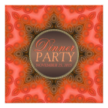 Modern Fresh Star Dinner Party Invitation