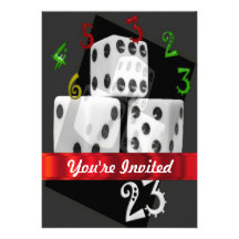 Modern gambling dice announcements