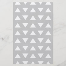 Modern Geometric Pattern in Gray and White. Custom Flyer