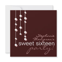 Modern Girl Sweet 16 Birthday Party Invitation