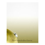 Modern Gold Ornament Macro Letterhead