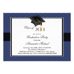 Modern Graduate Cap & Tassel Graduation Party invitations