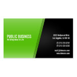 Modern Green and Black Business Card business cards