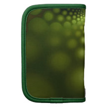 modern green circles pattern planner