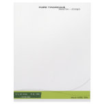 Modern Green Retro Letterhead