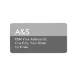 Modern Grey Address Labels