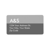 Modern Grey Address Labels