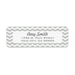 Modern Grey Chevron Address Lables Return Address Labels