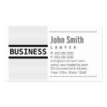 Modern Grey Stripes Lawyer Business Card