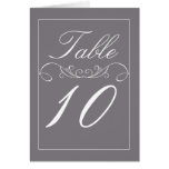 Modern Grey Wedding Table Number Cards