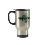 Modern Grunge Halftone New Mexico Travel Mug
