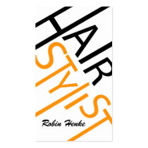 Modern Hair Stylist Business Cards