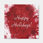 Modern Happy Holidays Refrigerator Magnet