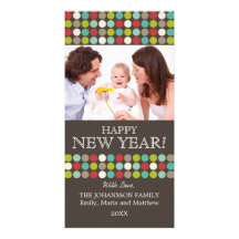 Modern Happy New Year Photo Cards