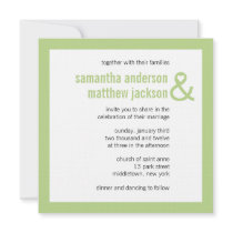 Modern Heart Ampersand Wedding Invitation