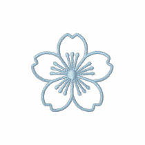 Modern Hibiscus Embroidered Knits & Sweatshirts