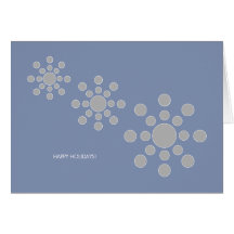 Modern Holiday Card -Snowflakes