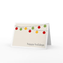 Modern Holiday Christmas Ornaments Greeting Card