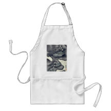 Modern illustrated sheets with pictorial envelope apron