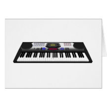 Modern Keyboard Synth: 3D Model: Card