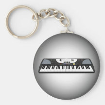 Modern Keyboard Synth: 3D Model: Keychain