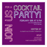 Modern Lights Cocktail Party Invitation