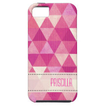 Modern Lines geometric fuschia iPhone 5 Cover