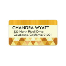 Modern Lines Geometric | gold Address Labels