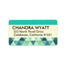 Modern Lines Geometric | teal Labels
