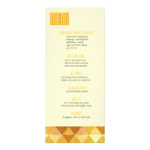 Modern Lines Wedding Menu gold Invitation