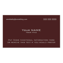 Modern Maroon Business Card