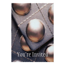 Modern Medicine Foil Package Invitation