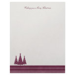 Modern Merry Christmas Earthy Tones Letterhead