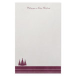 Modern Merry Christmas Earthy Tones Stationery