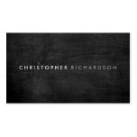 MODERN & MINIMAL on BLACK WOOD Business Card Template