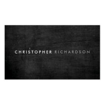 MODERN & MINIMAL on BLACK WOOD Business Card Template