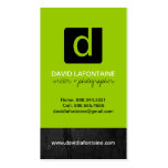 Modern Monogram Business Card