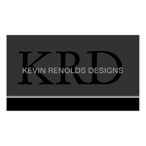 Modern Monogram Business Cards