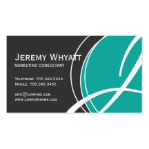 Modern Monogram Business Cards